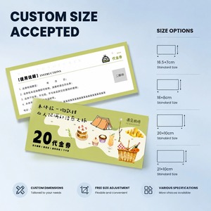 Coupon de <span class=keywords><strong>réduction</strong></span> personnalisé pour boulangerie (20 bons), avec design vert camping et pâtisserie, pour promotion de boutique de desserts - Product Image 5
