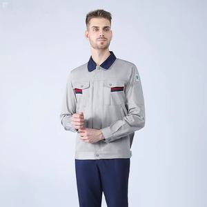 Set di Abbigliamento da Lavoro Personalizzato Antistatico in Cotone Traspirante Sottile Estivo con Logo LA per Uomo, per Stazioni di Servizio, Miniere di Carbone e Operai del Settore Petrolifero - Product Image 3