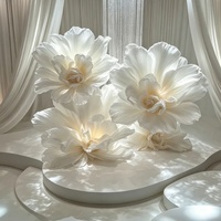 Backdrop Bunga Peony Mewah Ukuran Besar Satu Buah untuk Dekorasi Panggung Pernikahan, Acara Perayaan Premium
