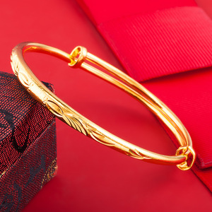 กำไลข้อมือทองคำสำหรับผู้หญิง ชุบทอง <span class=keywords><strong>24k</strong></span> กำไลทองแดงชุบทอง <span class=keywords><strong>24k</strong></span> ขายส่ง - Product Image 5