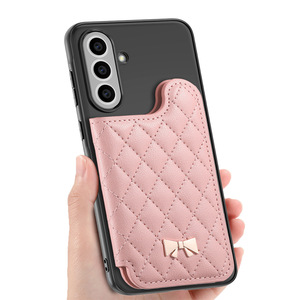 Estuche de Lujo para Tarjetas de Visita y Teléfono, de Cuero PU Electrochapado, para iPhone 17 16 15 14 13 Pro Max, con Espacio para Tarjetas de Crédito y Protección Contra Impactos - Product Image 1