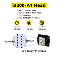 Harga Pabrik FULIYIN I3200 Head DTF Equipment 4Head A4 Printer Inkjet Mesin Direct to Film dengan Penggoyang Bubuk