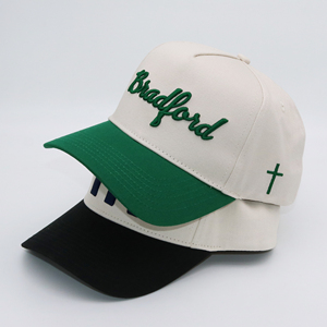 Oem Custom Hot Selling Design popolare 3 Tone Color 5 pannello cappellino da Baseball Beige bianco verde cappello da Golf Unisex per bambini e cappellino per adulti - Product Image 1