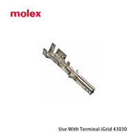 Molex 0430251600 16 Connecteurs rectangulaires RJ45-Boîtiers en acier inoxydable Prise noire 0.118 "(3.00mm) 60V