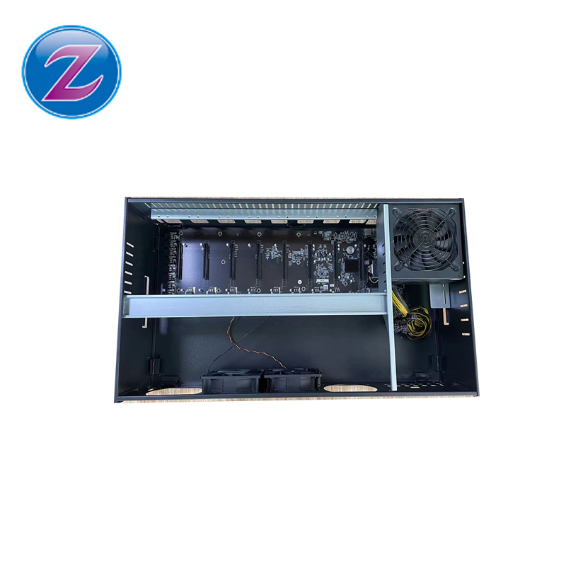 Графическая плата Rig 8 GPU с интервалом между корпусами 65 мм, материнская плата 2000 Вт, блок питания для ПК, компьютера, сервера, корпус для 8 gpu, корпус для сервера