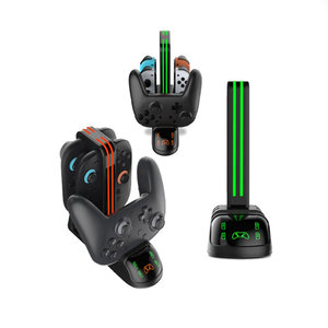Phổ sạc cơ sở Gamepad Sạc <span class=keywords><strong>Dock</strong></span> cho <span class=keywords><strong>Nintendo</strong></span> chuyển đổi 2/<span class=keywords><strong>Switch</strong></span>/OLED/Pro Trò chơi điều khiển sạc đứng - Product Image 3