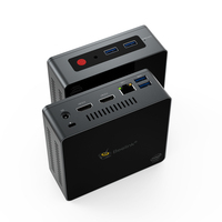 Nuevo Mini PC de Escritorio GK Mini J4125 con 128G SATA HDD, Win11, RAM DDR, Color Negro, Enchufes para Reino Unido/UE/EE. UU., 1 Año de Garantía, Intel UHD de 8.ª Generación