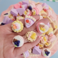 Nouveaux ornements de gâteaux de fruits miniatures 3D créatifs, 100 pièces, artisanat alimentaire miniature pour maison de poupée, pour la cuisine, la salle à manger, la décoration de fête