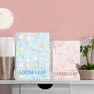 Cahier à feuilles mobiles pour étudiants, épaissi, avec spirale amovible, couverture en papier imprimé, cadeau, 60 feuilles, bloc-notes simple et transparent - Product Image 3