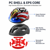 Casque de vélo pour enfants OEM personnalisé PC+EPS taille unique, casque de trottinette pour enfants, casque de skate pour le patinage, le skateboard et la conduite, réglable