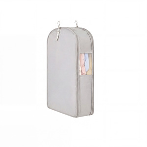 Dustproof Moisture Proof Clothing Cover Hanging Storage <b>Bag</b> Rectangle Non Woven Fabric M L XL Bedroom Use - Product Image 2