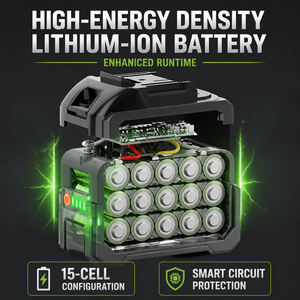 <span class=keywords><strong>Mini</strong></span> tronçonneuse électrique rechargeable, batterie au lithium, <span class=keywords><strong>scie</strong></span> à bois portative, <span class=keywords><strong>scie</strong></span> à élaguer avec chargeur de batterie 4.0Ah - Product Image 3