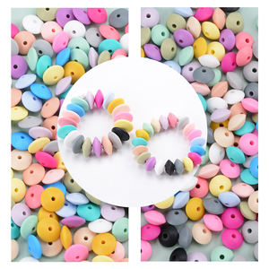 Cuentas de silicona personalizadas de alta calidad, sin BPA, para dentición de bebé, cuentas de fruta de silicona de grado alimenticio para cadena de chupete - Product Image 6