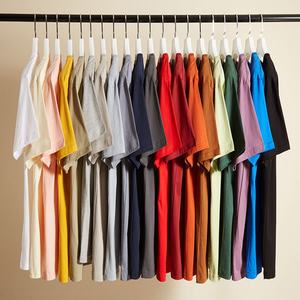 Camisetas personalizadas de algodón pesado de 240GSM de alta calidad, tu propia marca 100% de algodón, estampado de alta calidad, liso, de gran tamaño, para hombre - Product Image 2