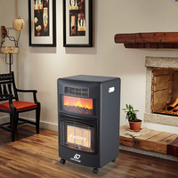 Chauffage au gaz avec flamme de feu, chauffage rapide, 3 en 1, restez au chaud et élégant, pour toutes les tailles et tous les espaces, économie d'énergie