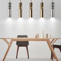 Suspension LED Moderne Nordique 10W 3000K Or E26 à 6 Bras avec Interrupteur Réglable pour Restaurants et Bars