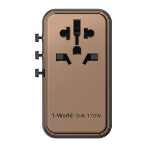 Promoción <span class=keywords><strong>MOMAX</strong></span> UA17 1-World PD170W GaN Adaptador de corriente de enchufe de carga rápida de viaje global EE. UU. AU Reino Unido UE Cambiador USB rápido Universal - Product Image 2