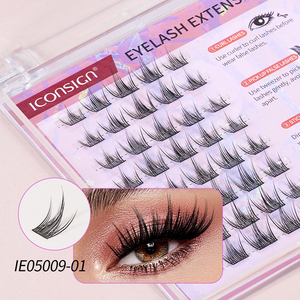 Lông Mi Thiết Kế Mới Cá Nhân Lông Mi Cụm Lụa Khối Lượng Hàn Quốc Phân Đoạn DIY Cụm Lash Mở Rộng - Product Image 1