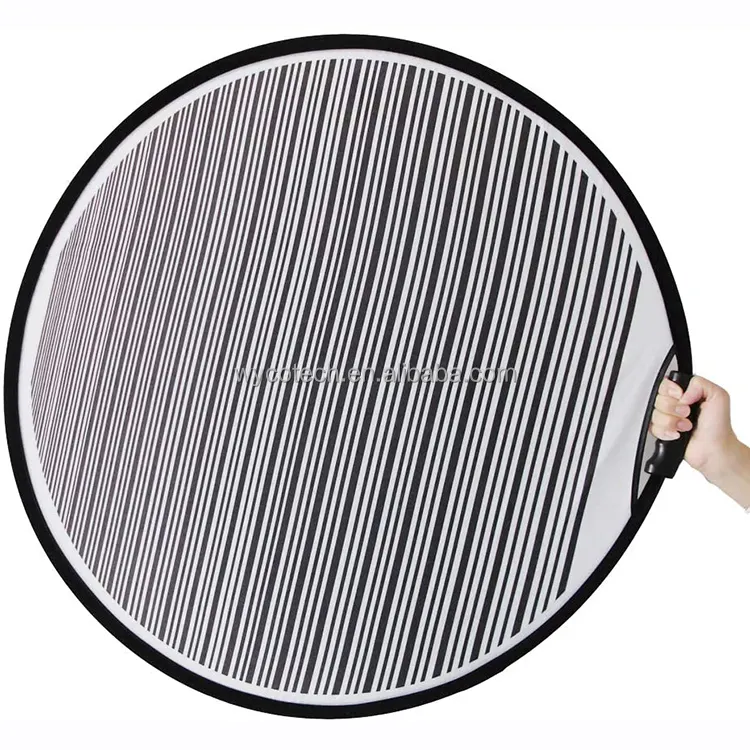 80cm Circular Striped Flexible Foldable Lined Light Reflector Board Dent Panel Portable Designed Light Board Led for Car