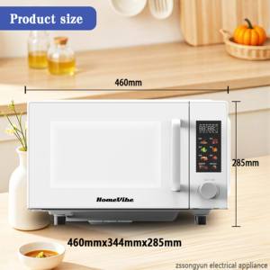 Four à <span class=keywords><strong>micro</strong></span>-ondes numérique 20L, fonction solo, 10 niveaux de puissance, fonction de dégivrage et verrouillage de sécurité pour enfants - Product Image 4