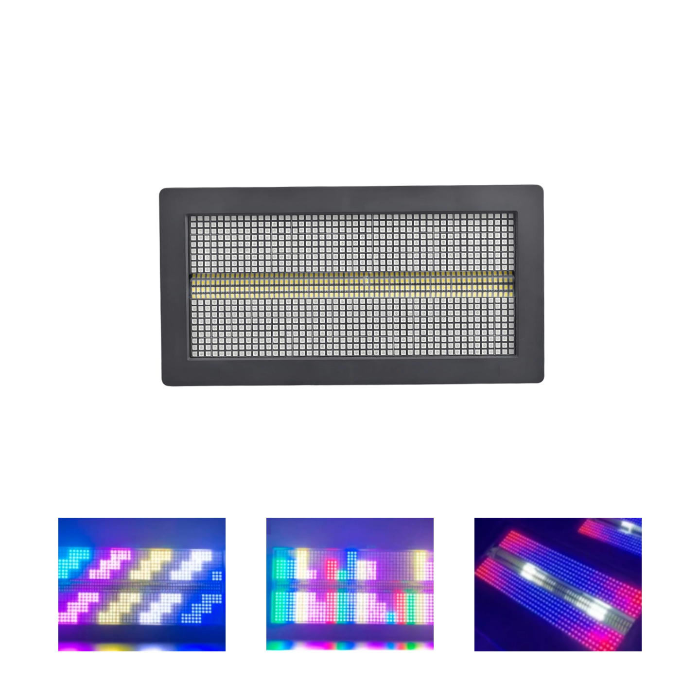PS80 LED RGB Strobe Light Spotlights for Concert Bar Music Festival Stage Lighting Halloween Haunted House Shows DMX512 Control