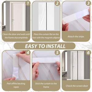Barrière anti-poussière en plastique PE souple de grande quantité directe d'usine bricolage porte à glissière <span class=keywords><strong>Film</strong></span> étirable étanche à l'humidité moulage par soufflage traité - Product Image 4