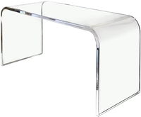 Étagère de présentation minimaliste en acrylique transparent, écologique et lavable, style nordique moderne, facile à assembler pour salon et table basse