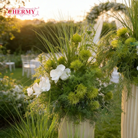Décoration suspendue personnalisée pour mariage, fleurs artificielles en soie de luxe en gros pour événements et fêtes