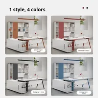 Bureau simple et luxueux en forme de L moderne pour un ordinateur pour une personne mobilier de salon