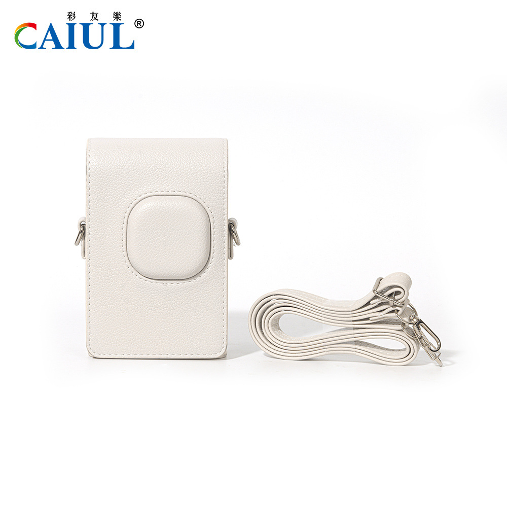 Mini bolso para cámara retro de cuero liplay gris