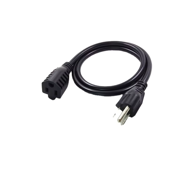 1M/2M 3 Prong Power Cable US for Cord Plug Copper Conductor TPE Jacket AC Adapters PC Computer Monitor Printer LCD 2500W