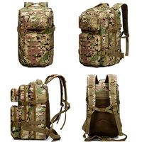 Jsh Sports de plein air Camouflage sac à dos imperméable Oxford matériel doublure en nylon pour l'alpinisme moto sac tactique