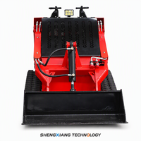 Chargeuse compacte sur chenilles T480, hauteur de déchargement de 1401 mm, godet de 0,1 m³, charge nominale de 350 kg, moteur EPA Euro5, prête pour l'agriculture