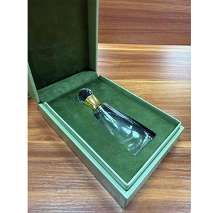Caja de Perfume Rectangular de Madera Verde Oscuro con Forro Interior de Gamuza Sintética, Empaque Protector de Lujo, Se Acepta Logotipo Personalizado - Product Image 6