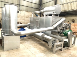 Machine de production de biochar à économie <span class=keywords><strong>d</strong></span>'énergie, auto-allumante, compacte, pour charbon de <span class=keywords><strong>bois</strong></span> et vinaigre de <span class=keywords><strong>bois</strong></span>, avec moteur en acier inoxydable et charbon actif - Product Image 3