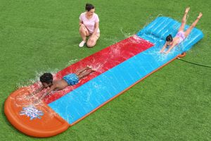 Bestway 52478 H2OGO! 4.88 m Tsunami Splash Ramp Double <strong>Water</strong> <strong>Slide</strong> - Product Image 2