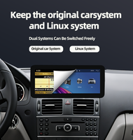 Écran IPS 10,25/12,3 pouces, Android Auto, CarPlay, DSP, GPS, lecteur multimédia, prise en charge MP3 pour Mercedes-Benz Classe C W204