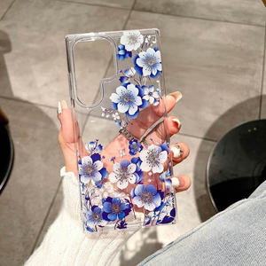 เคสโทรศัพท์แบบใสลายดอกไม้สุดหรูสำหรับซัมซุง S26 S23 S25 S24 A53 A35 A56เป็นพิเศษป้องกันการพิมพ์สองชั้น - Product Image 1