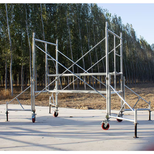 Pied de support extérieur réglable pour échafaudages, pour supports d'échafaudage, cadre galvanisé, stabilisateur d'échafaudage - Product Image 4