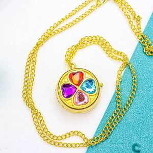 ساعة نسائية ظريفة معلقة من البرسيم المحظوظ تدور في المدرسة الابتدائية ساعة يد كوارتز مع سلسلة مفاتيح - Product Image 2