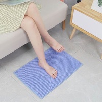 FIGOO-Chenille Bath Mat Premium Polyester Water Absorption Quick Drying for Shower Stall Tub Nordic Style Ready to Ship