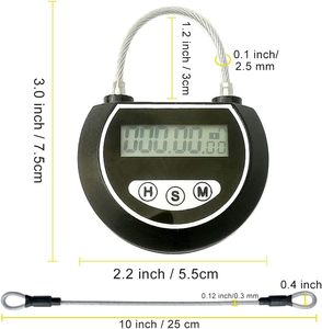 YH2170 Security <strong>Padlock</strong> Electronic <strong>Timer</strong> Lock Behavioral Habit Aid Multi-Purpose Game Lock Electronic <strong>Timer</strong> Timed Locks - Product Image 2