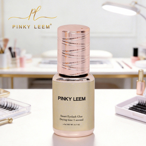 Pinky Leem Fast Dry Liquid Eyelash <b>Glue</b> Extensions 1s Waterproof Vegan <b>Strong</b> Hold Custom Eyelash Extension Bottle Organic - Product Image 3