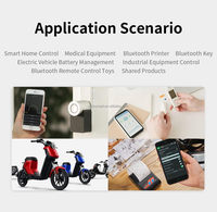 Módulo Bluetooth DX-BT24-A BLE5.1 Compatible con Escaneo de Código QR para Conexión, Transceptor RF, Comunicación Serial para Arduino Android/iOS