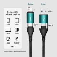 Cable de Carga Rápida 4 en 1 5A con Molde Privado OEM, Cable USB Tipo-C Trenzado de Nailon Personalizable para Computadora, Auriculares, Cámara, con Certificaciones CE, FCC y RoHS