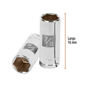 Clé à douille longue BOX 6 7/8'', 6 points, entraînement 1/2'', TRUPER - Product Image 1