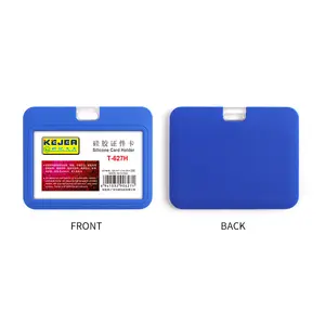 Sıcak satış silikon kart tutucu kartvizit tutucu kapak çalışma kartı tutucu öğrenci iş iş