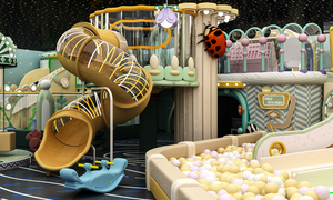 2025 Mới Trong Nhà Sân Chơi Mềm Chơi Thiết Bị Với Hồ Bơi Bóng Trượt Trampoline Công Viên Rừng Màu Xanh Lá Cây Chủ Đề Cho Bé Trẻ Em Đồ Chơi - Product Image 3