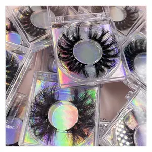 2021 Free Sample Customized Own Beauty Luxury New Real Fluffy Full Strip 5D False Faux Lashes