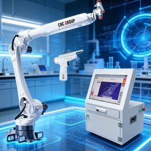 Robot de peinture intelligent à 6 axes, pulvérisation électrostatique haute précision, robot de revêtement multicolore, pare-chocs automobiles - Product Image 1